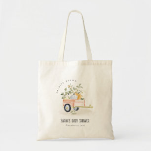 Lokaal Geteelde Pompoen Kar Waterverf Baby Shower Tote Bag