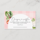 Lokaal geteelde roze groenten luier verloting tick informatiekaartje (Voorkant)