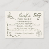 Lokaal geteelde Rustic Farmer's Market Books Baby Informatiekaartje (Voorkant)