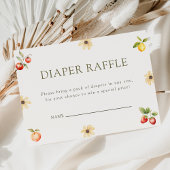 Lokaal geteelde rustieke Baby shower luier Raffle Informatiekaartje