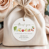 Lokaal geteelde rustieke boeren markt Baby shower Bedankjes Labels