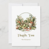 Lokaal geteelde rustieke boeren markt Baby shower Bedankkaart (Voorkant)