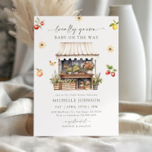 Lokaal geteelde rustieke boeren markt Baby shower