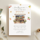 Lokaal geteelde rustieke boeren markt Baby shower Kaart