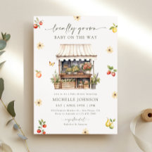 Lokaal geteelde rustieke boeren markt Baby shower