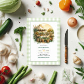 Lokaal geteelde rustieke boeren markt verjaardagsf kaart