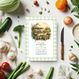 Lokaal geteelde rustieke boeren markt verjaardagsf kaart