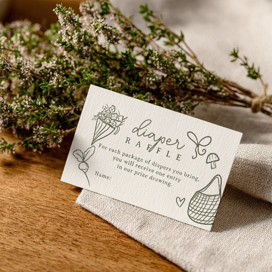 Lokaal geteelde rustieke boerenmarkt luier rafel informatiekaartje