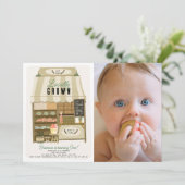 Lokaal geteelde Storefront Foto 1st Birthday Kaart (Staand voorkant)