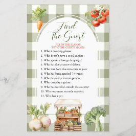 Lokaal geteelde verse markt Vind het gastenspel