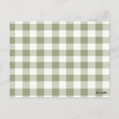 Lokaal geteelde versmarkt Baby shower advies Kaart (Achterkant)