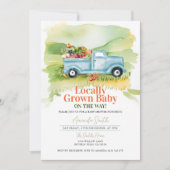Lokaal geteelde vrachtwagen Baby shower genderneut Kaart (Voorkant)