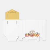 Lokaal geteelde Waterverf Veggie Fruit Baby shower Bedankdoosjes (Uitgevouwen)