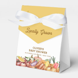 Lokaal geteelde Waterverf Veggie Fruit Baby shower Bedankdoosjes