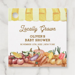 Lokaal geteelde Waterverf Veggie Fruit Baby shower Bedankjes Labels