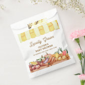 Lokaal geteelde Waterverf Veggie Fruit Baby shower Bedankzakje (Gezegeld)