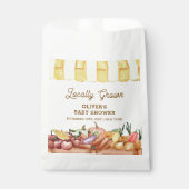 Lokaal geteelde Waterverf Veggie Fruit Baby shower Bedankzakje (Voorkant)
