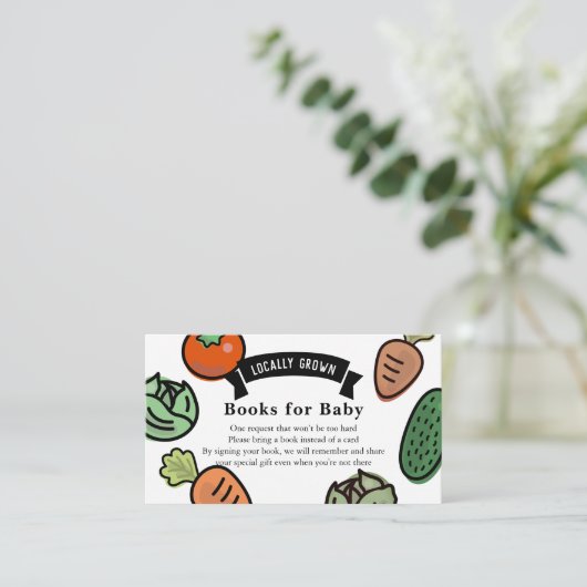 Lokaal geteelde witte boeken met plantaardige oors informatiekaartje (Staand voorkant)