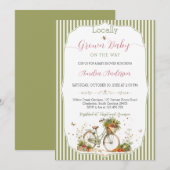Lokaal Geteelde Zoete Moestuin Baby Shower Kaart (Voorkant / Achterkant)