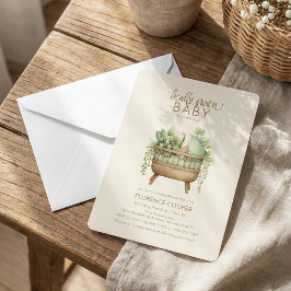 Lokaal Getrokken Babyfeest Kaart