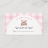Lokaal Grown Girl Baby shower Luier Raffle Informatiekaartje (Voorkant)
