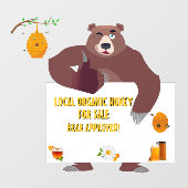 Lokaal Logo van het Boerderij van het Beer van hon Raamsticker (Vel)