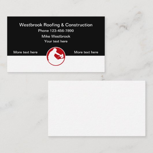 Lokaal onderhoud en bouw visitekaartje (Voorkant / Achterkant)