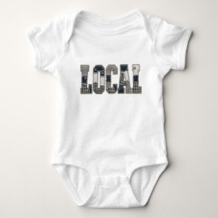 Lokaal patchwork PNG vintage typografie ontwerp Romper