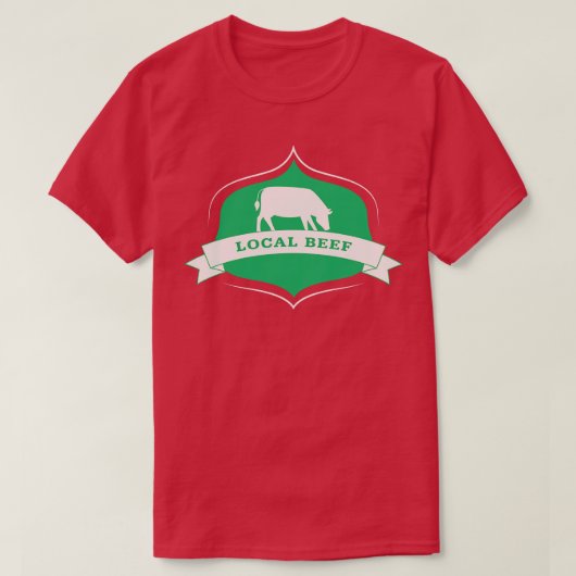 Lokaal rundvlees t-shirt (Design voorkant)
