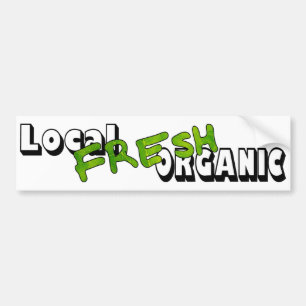 Lokaal Verse Biologische bumpersticker