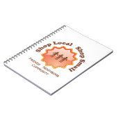 Lokaal winkelen, kleinkopen notitieboek (Linkerzijde)