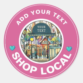 LOKAAL WINKELEN RONDE STICKER