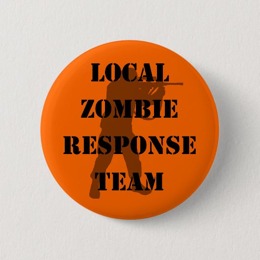 Lokaal Zombie-responsteam Ronde Button 5,7 Cm (Voorkant)