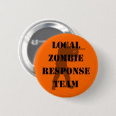 Lokaal Zombie-responsteam Ronde Button 5,7 Cm (Voorkant /achterkant)