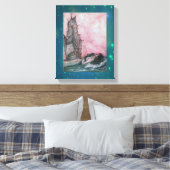 Lokaas van de Zeemeermin Gewikkeld Canvas Afdruk (Insitu (Slaapkamer))