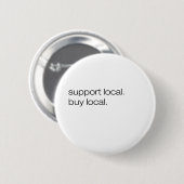 Lokale aankoop ondersteunen ronde button 5,7 cm (Voorkant /achterkant)