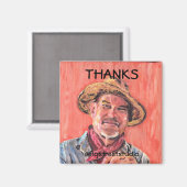 Lokale artiest, Bedankt, bewerken tekst Magneet (Voorkant / Achterkant)