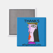 Lokale artiest, Bedankt, bewerken tekst Magneet (Voorkant / Achterkant)