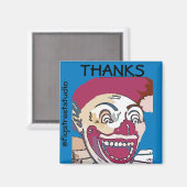 Lokale artiest, Bedankt, bewerken tekst Magneet (Voorkant / Achterkant)