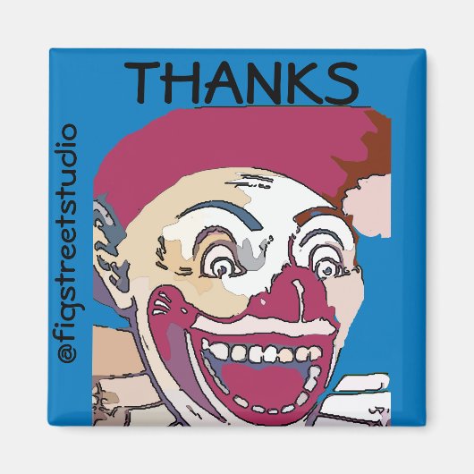 Lokale artiest, Bedankt, bewerken tekst Magneet (Voorkant)