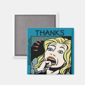 Lokale artiest, Bedankt, bewerken tekst Magneet (Voorkant / Achterkant)