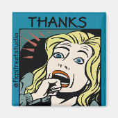 Lokale artiest, Bedankt, bewerken tekst Magneet (Voorkant)