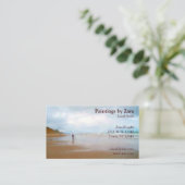 Lokale artiest of schilder visitekaartje (Staand voorkant)