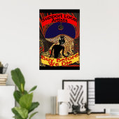 Lokale artiesten ondersteunen, kopen voordat we st poster (Thuiskantoor)