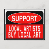 Lokale artiesten ondersteunen, lokale kunst Fig St Briefkaart (Voorkant)