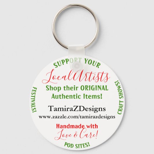 Lokale artiesten sleutelhanger (Voorkant)