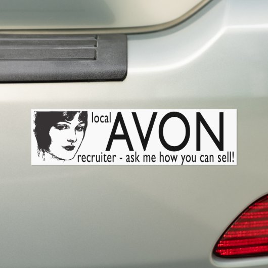 Lokale Avon Recruiter Bumpersticker (Op auto)