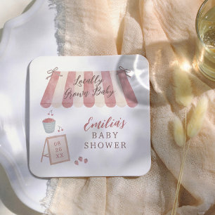 Lokale Baby Boerengroentemarkt Baby Borrel Kartonnen Onderzetters
