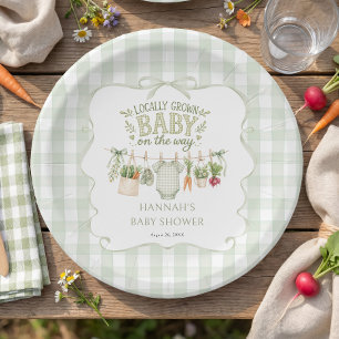 Lokale Baby Borrel Papieren Bordje