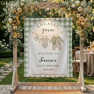 Lokale Baby Borrel Welkomstbanner Wandkleed